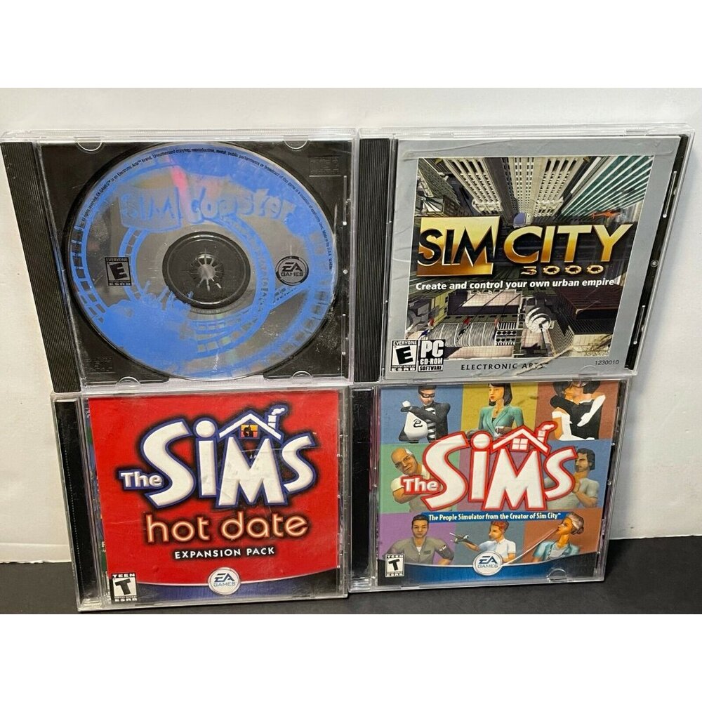The Sims PC CD Rom video game Hot Date Coaster 3000 Windows 95/98 EA Sports
